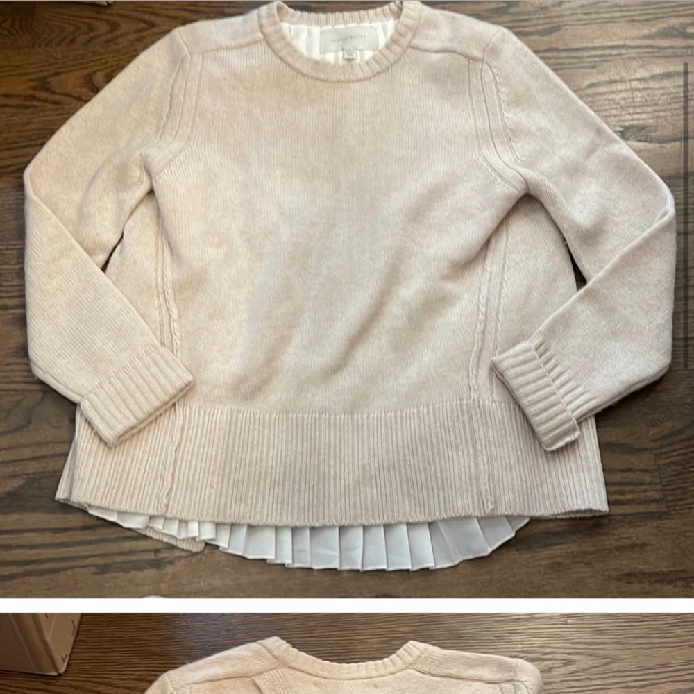 Brochu Walker light blush cashmere sweater